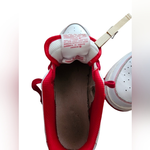 Nike Air Force 1 Youth Shoes Red and White Size 5Y - Picture 8 of 8